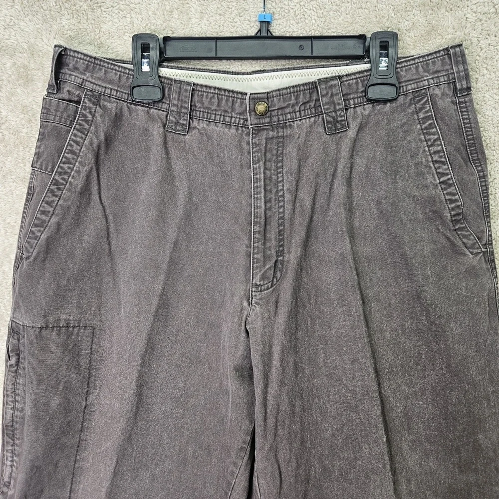 Columbia Cargo Pants Mens 38x28 Brown Cotton‎ Utility Outdoor Hiking Workwear